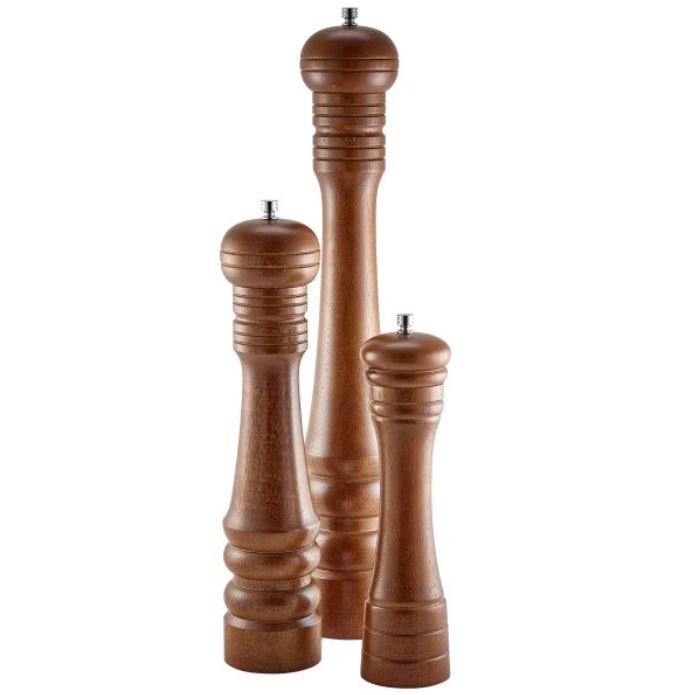 Pepper mill grinder walnut wood Genware brand