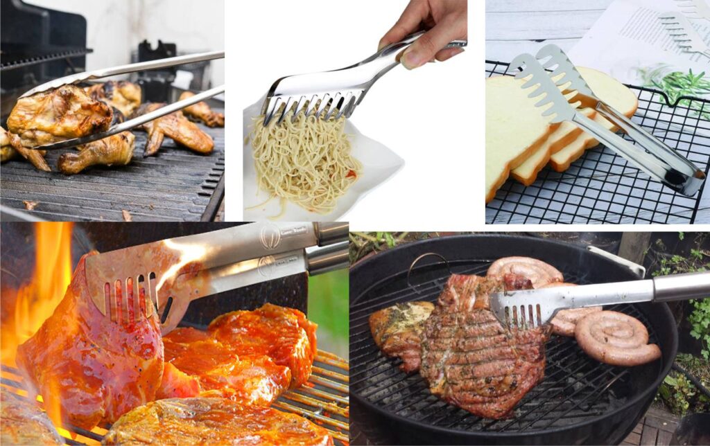 How to use comb shaped serving tongs