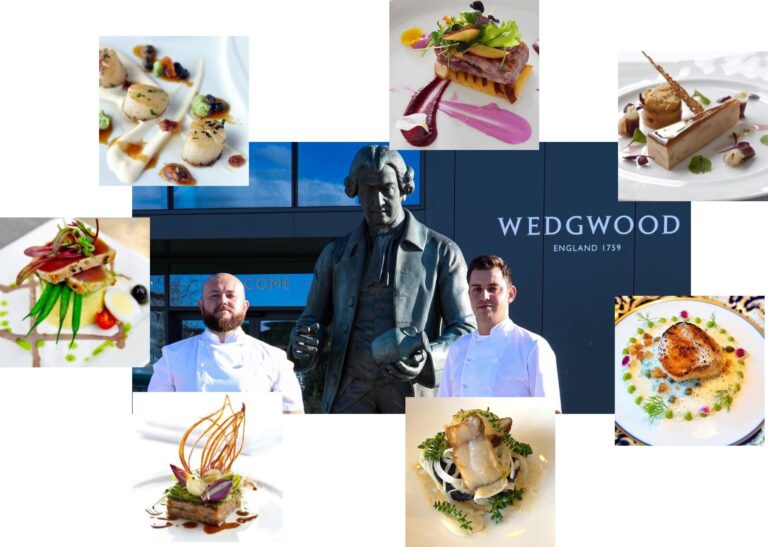 Wedgwood bone china tableware and celebrity chefs